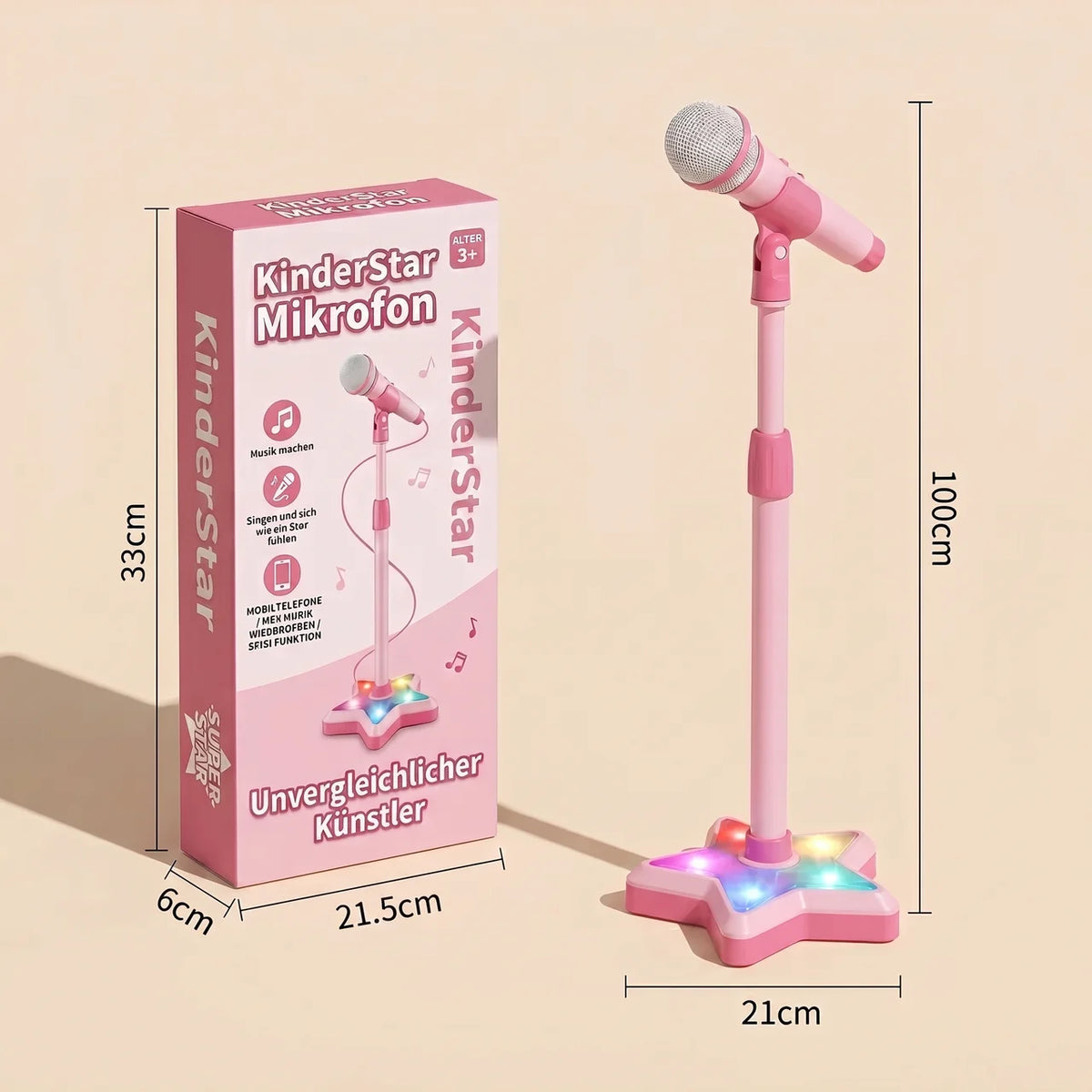 KinderStar | Tragbares Karaoke-Spielzeug Für Kinder