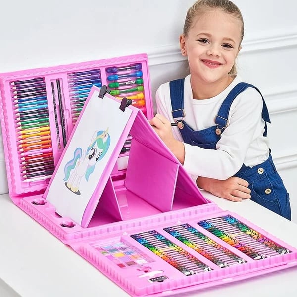 KreativitätsBox | 6-in-1 Kunst- & Kreativitätsset Für Kinder - 208 Teile