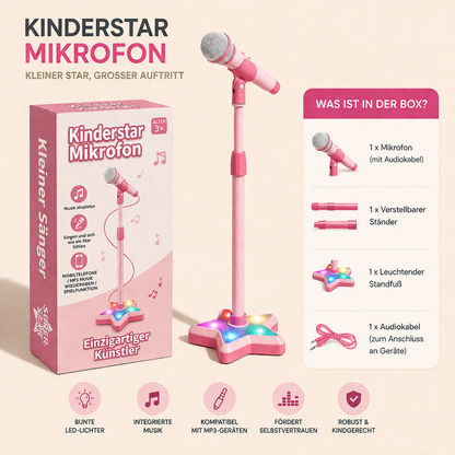 KinderStar | Tragbares Karaoke-Spielzeug Für Kinder
