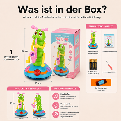 WiggleTune | Tanzendes Raupenspielzeug Für Kinder Mit Musik