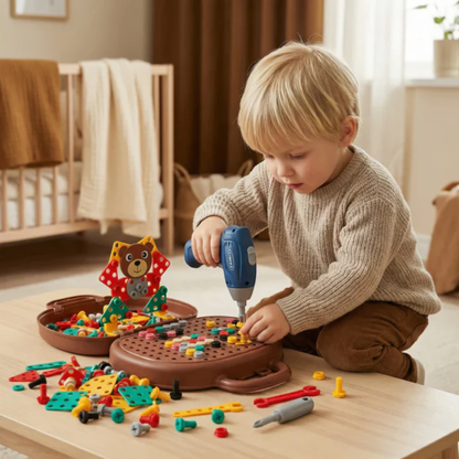 ToolBuddy | Werkzeugkasten Für Kinder Mit Elektrischem Schraubendreher