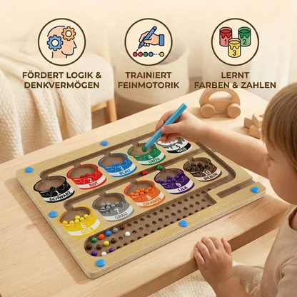 Montessori | Magnetisches Zählbrett Aus Holz Für Kinder