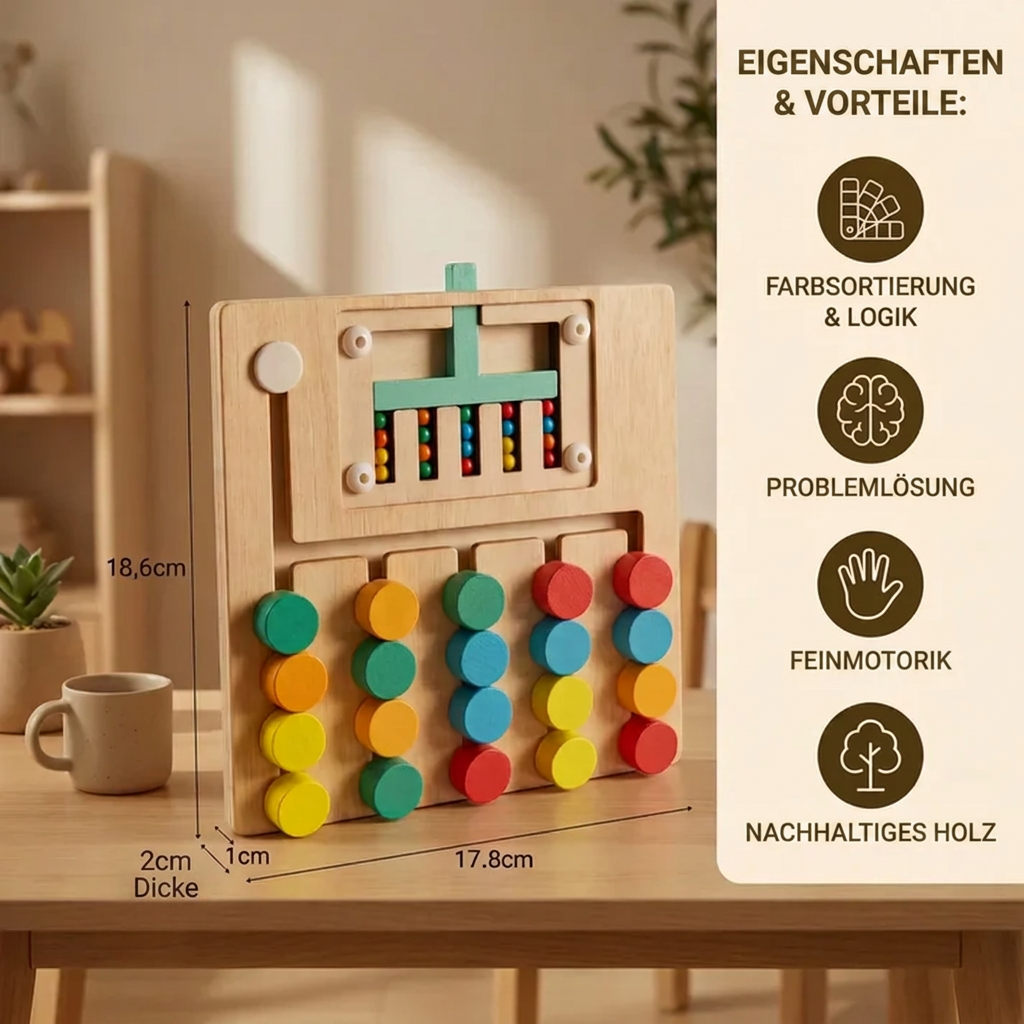 MontiPlay | Montessori Logik-Sortierspiel Aus Holz