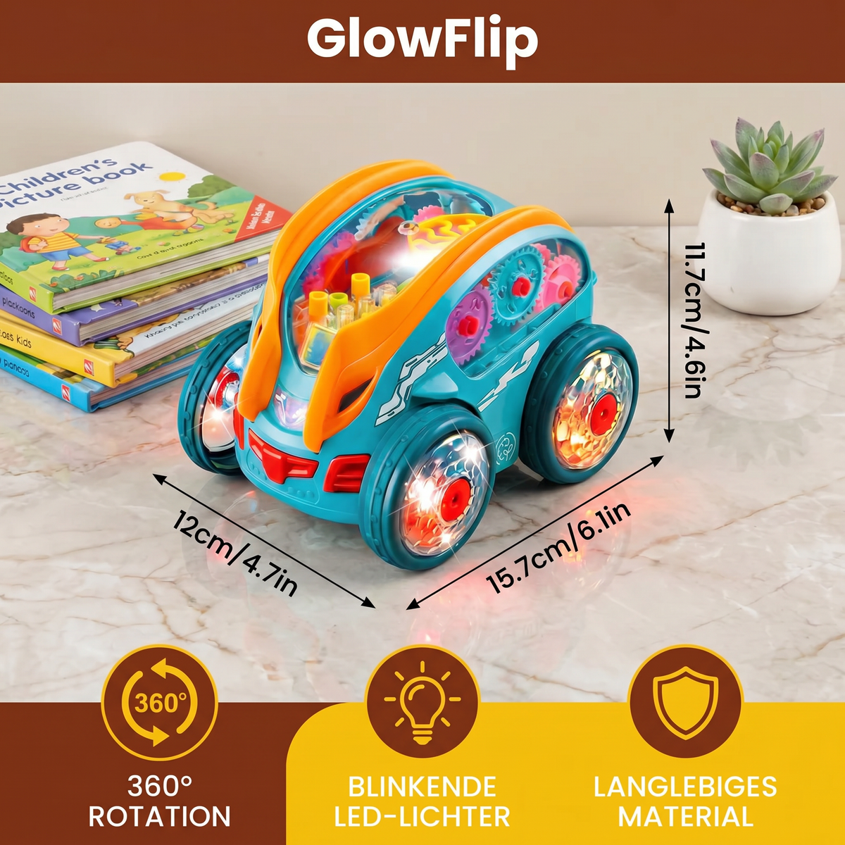 GlowFlip - LED-Stuntauto Für Kinder