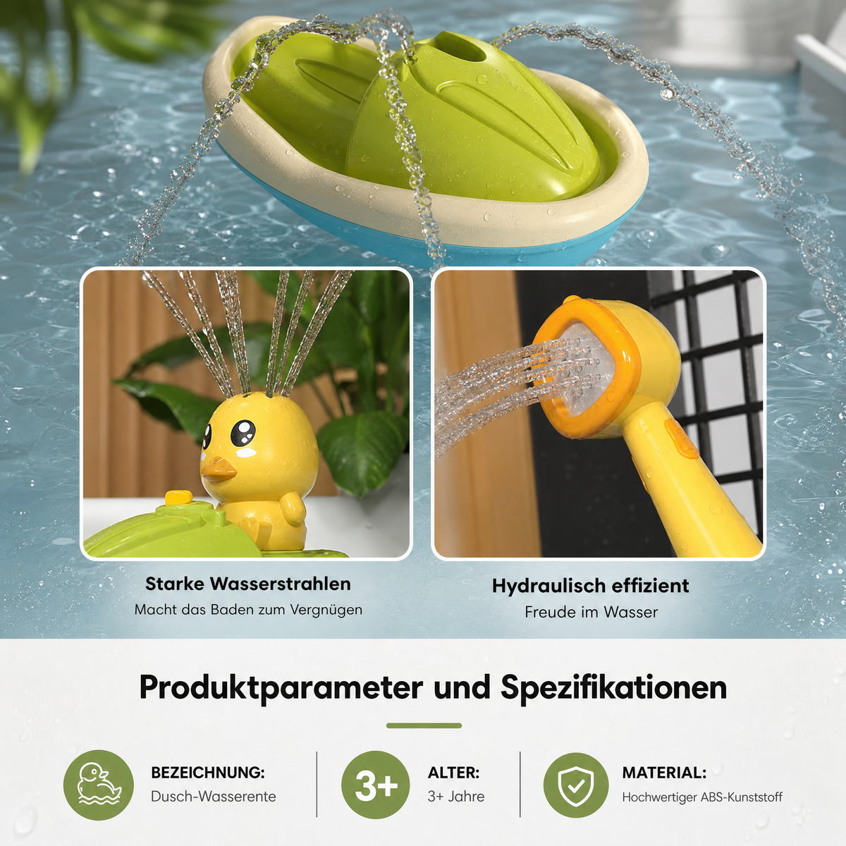 SprayDuck Elektrisches Baby-Badespielzeug