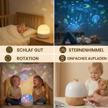 LunaGlow | Sternenhimmel-Projektor Nachtlampe Für Kinder