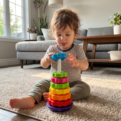 RainbowTwist - Dreh Stapelturm Für Kleinkinder