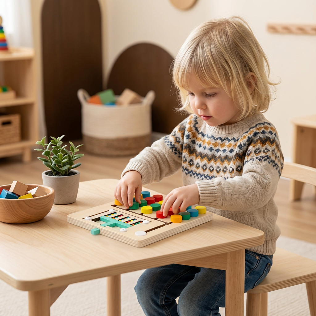 MontiPlay | Montessori Logik-Sortierspiel Aus Holz