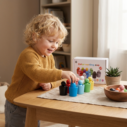 ColorCup | Farbsortierbecher Für Kinder - Montessori
