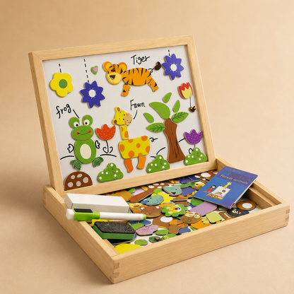 LearnBoard | 2-in-1 Montessori Magnetisches Zeichenbrett