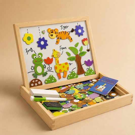 LearnBoard | 2-in-1 Montessori Magnetisches Zeichenbrett