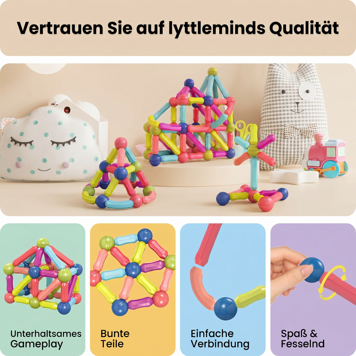 Bauzauber - Magnetisches Konstruktionsspielzeug Für Kinder