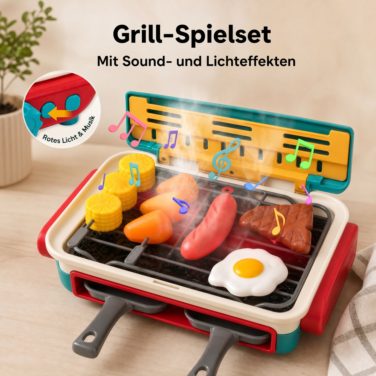 GrillFun - Spielzeuggrill Für Kinder Mit Raucheffekt