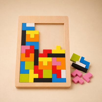 NovaMind | Montessori-Tangram-Puzzle Aus Holz