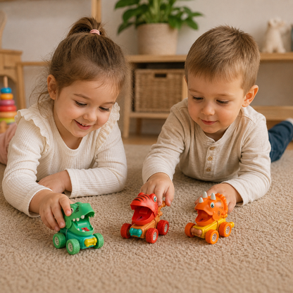 DinoTruck | Push-And-Go-Monstertrucks 3er-Set