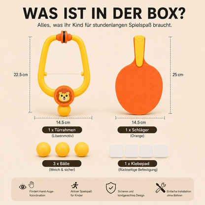 DoorPlay | Türrahmen-Tischtennis-Set Für Kinder