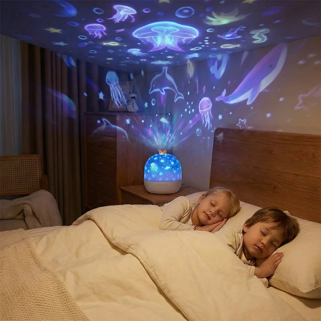 LunaGlow | Sternenhimmel-Projektor Nachtlampe Für Kinder