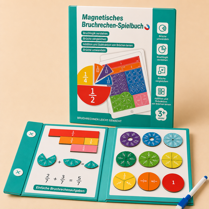 MathMagic | Magnetisches Lern-Bruchbrett Für Kinder