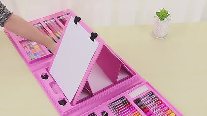 KreativitätsBox | 6-in-1 Kunst- & Kreativitätsset Für Kinder - 208 Teile