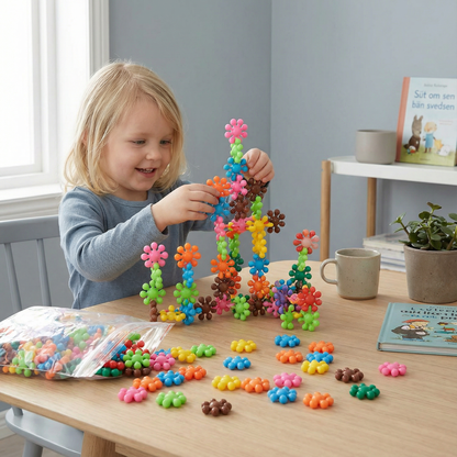 TinyTactile | Schneeflocken-Bausteine 3D-Puzzle