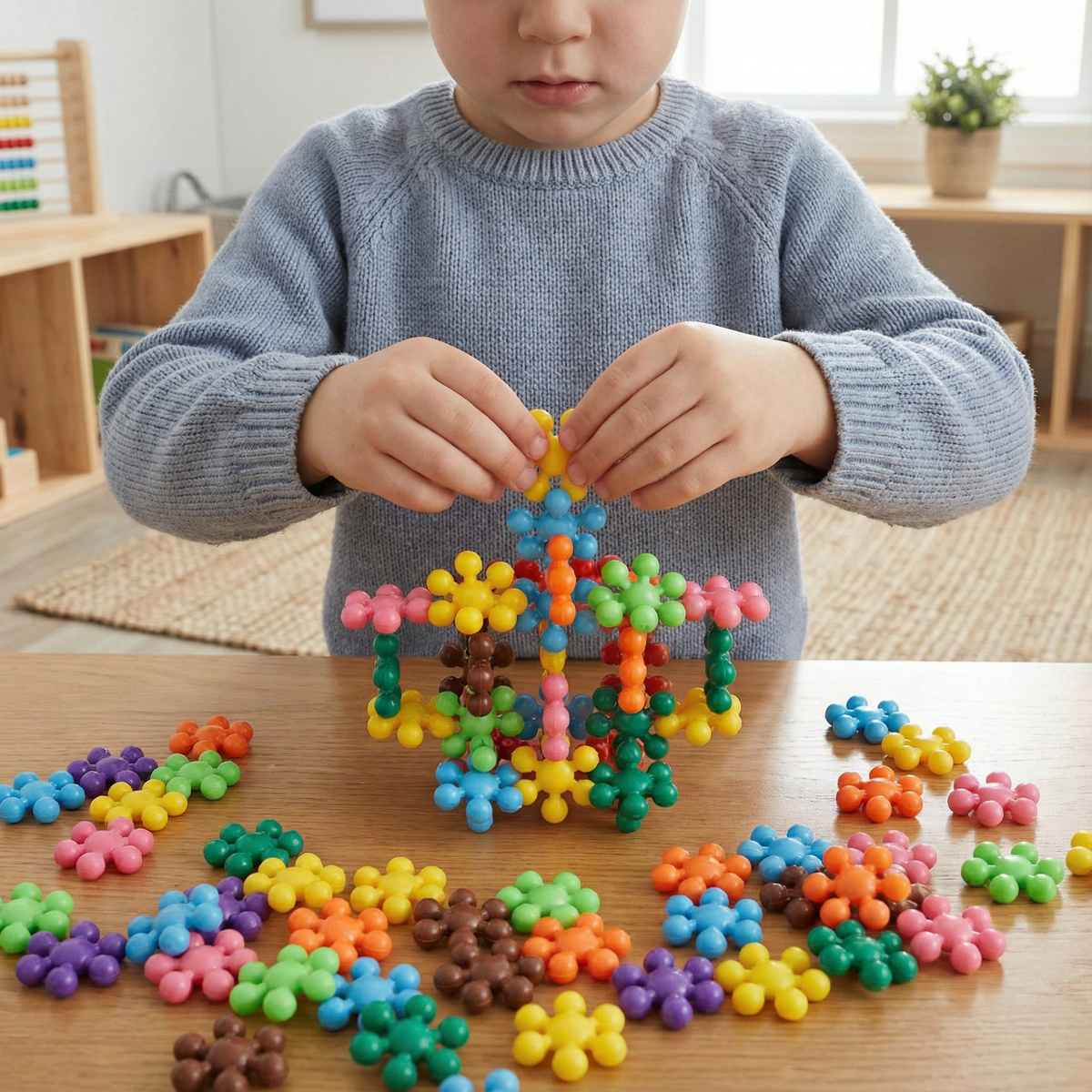 TinyTactile | Schneeflocken-Bausteine 3D-Puzzle