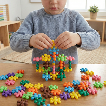 TinyTactile | Schneeflocken-Bausteine 3D-Puzzle
