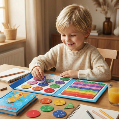 MathMagic | Magnetisches Lern-Bruchbrett Für Kinder